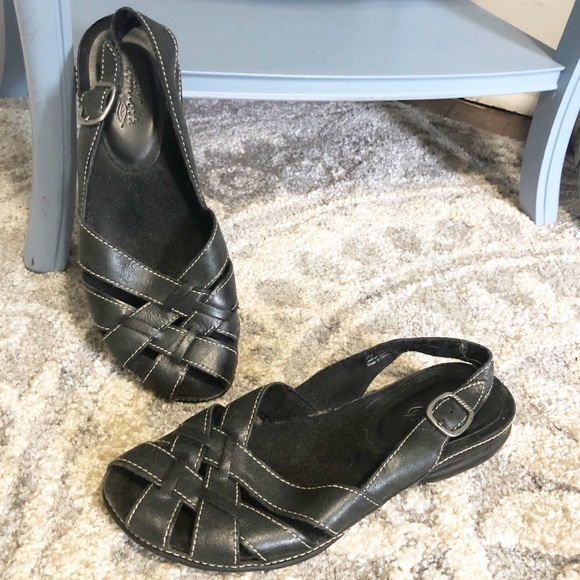 Strictly Comfort | Shoes | Strictly Comfort Black Sandals | Poshmark